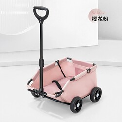 Hapair Multifunctional Outdoor Camping Cart, Small Push Trailer, Foldable Trolley, Picnic Cart, Mobile Cart, Portable Cart