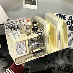 Desktop Multifunctional Storage Box Drawer-Type Desk Office Stationery Organizer Storage Rack Student Book Pen Holder