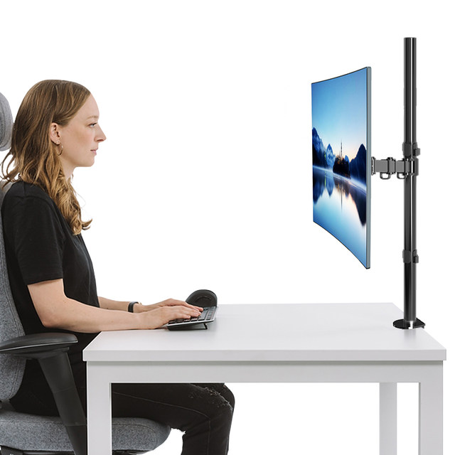 Heightened and extended desktop computer display rack computer monitor ...