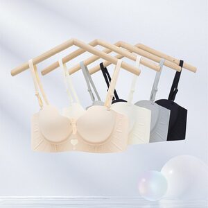 
Beautiful back bra for women with small breasts, traceless, heart-shaped hollow, no steel rims, sports bra, retractable bra, girl vest
