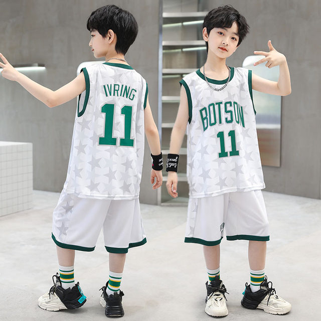 Boys summer suit basketball uniform 2024 new summer sleeveless ...