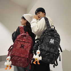 Schoolbag for Female Junior High School Students, Large Capacity, Burden-Reducing, Spine-Protecting Backpack, Trendy Brand Asuny Co-Branded Backpack for High School and College Students