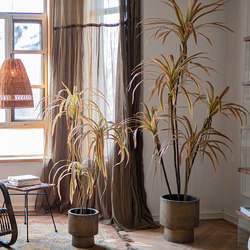 Artificial Large Dragon Blood Tree, Millennium Wood Green Plant Potted Plant, Nordic Home Window Display Decoration Fake Tree