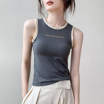 Gbe Shang letter vest American style top for women
