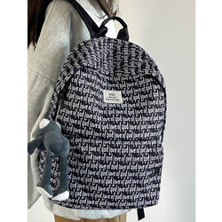 God of Love Full-Print Backpack High-Value Student Schoolbag Trendy Brand Printed Unisex Backpack for Men and Women