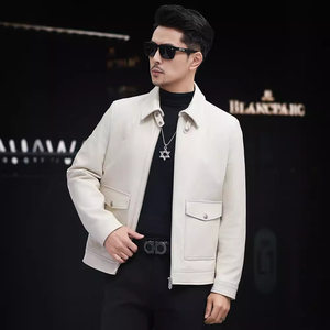 
This year's popular special leather motorcycle jacket, leather jacket, trendy Korean sheep style sheepskin jacket, popular among Haining youth