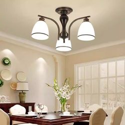 Living Room American Simple Chandelier Home Bedroom Lamps Creative Elegant Light Luxury Modern Restaurant New Glass Lamp