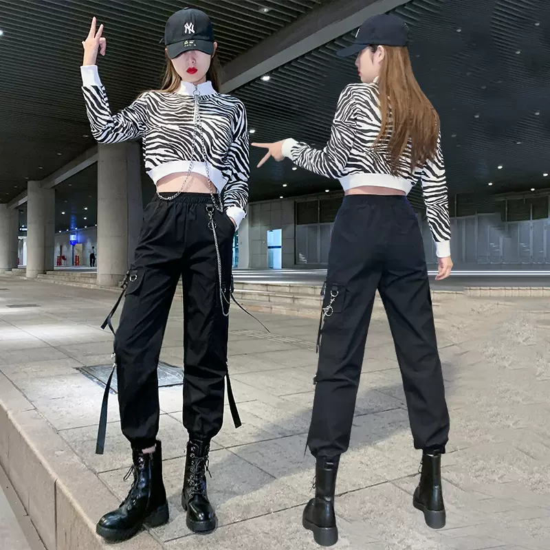 韩国女团jazz舞蹈服女大学生爵士舞表演出服潮流成人街舞