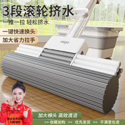 Sponge Mop Head, No Hand Washing Needed, 2025 New Model, Household Floor Cleaning Tool, Absorbent Sponge Mop, Large Size