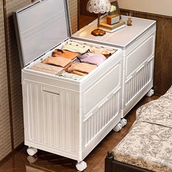Storage Box Organizer, Large Capacity, Extra-Large Household Clothing Storage Cabinet, Foldable Plastic Storage Cabinet for down Jackets and Quilts
