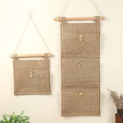 Wall-Mounted Storage Bag, Simple Multi-Layer Storage for Dormitory, Wardrobe, Bedroom, Bedside, Room