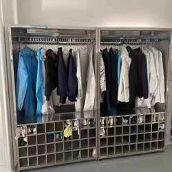 304 Stainless Steel Dust-Free Workshop Doorless Simple Locker Cabinet with Multiple Compartments and Layers for Employees to Change Clothes