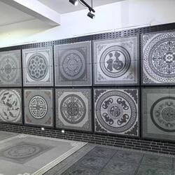 Chinese-Style Courtyard Floor Tiles, Mosaic Ceramic Tiles, Outdoor Floor Tiles, Villa Mosaic Tiles, Entrance Hall Floor Stones, Anti-Slip and Anti-Freeze
