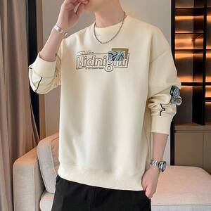 
Autumn new sweatshirt long-sleeved T-shirt men's loose t-shirt trendy handsome ins casual top outer layer base shirt