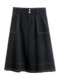 Women's 2025 summer dress new high-waist slim and versatile mid-length skirt temperament large size hip-packing A-line skirt