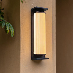 Outdoor Simple Waterproof Wall Lamp Outdoor Solar Garden Villa Gate Courtyard Lamp Exterior Wall Aisle Sensor Column Lamp