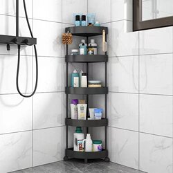 Bathroom Storage Rack Multi-Layer Floor-Standing Corner Rack Toilet Washroom Mobile Storage Rack Bathroom Corner Triangular Rack