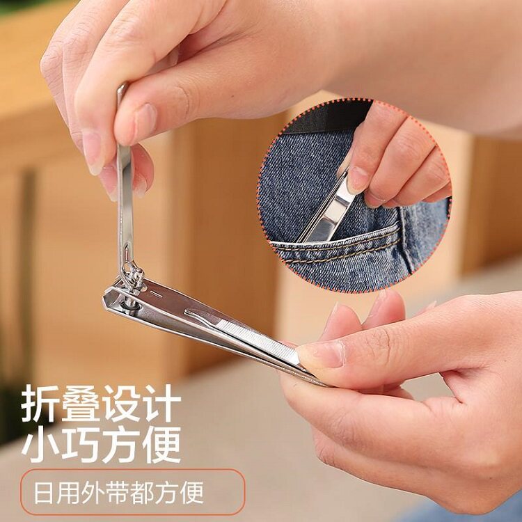 모서리가 비스듬하게 처리된 일본 및 미국 손톱 가위, 이벤트 선물, 손톱깎이, 슈퍼마켓 부티크 손톱깎이, 개별 포장된 매니큐어 도구 -