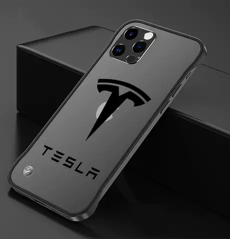 Tesla Volkswagen Toyota Audi Car Logo Illustration Phone Cases Covers Rimless Borderless Frame Matte Motorsport iPhone 15, iPhone 14, iPhone 13, iPhone 12,