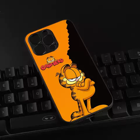 Garfield Cat Illustration New Phone Cases Covers Silicone TPU iPhone 15, iPhone 14, iPhone 13, iPhone 12, iPhone 11