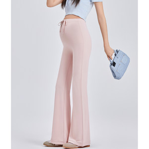 
Ice Silk Maternity Micro-Large Pants Spring and Summer Thin Style 2026 New Outerwear No Support Belly Stretch Yoga Leggings Spring Clothes