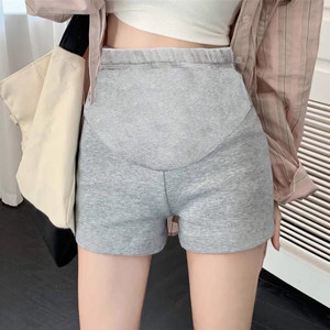 
Maternity shorts for summer thin style wear gray sports tight elastic slimming three-point belly-relief base hot pants summer clothing