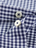 Deep sea cotton plaid shirt men,s long sleeve business gentleman slim non-ironing long staple cotton button button point collar formal shirt