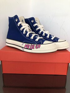 Converse Converse 1970s Summer Autumn College Sapphire Blue High Gang Low Gwn Men and Women Canvas Shoes 168509C
