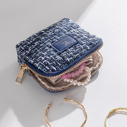 Jewelry Bag, Portable Necklace, Earrings, Ring Storage Box, Lipstick Compartment, Small Cosmetic Bag, Bracelet, Bracelet, Jewelry Box