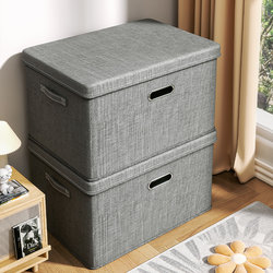 Clothing Storage Box, Household Fabric Organizer Box, Wardrobe Clothing and Quilt Layered Storage Basket, Extra-Large Capacity Magic Bag