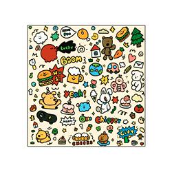 Self-Adhesive Fabric Cute Portable Storage Computer Cartoon Makeup Bag Fixing Tape Fabric Camera Cloth Thickened Cat Wrap Cloth
