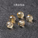 7A natural blond crystal beads bracelet for men and women diy handmade bead necklace titanium crystal citrine