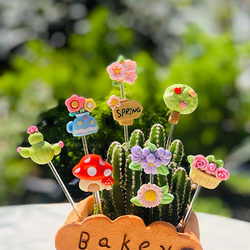 Flower Pot Small Decorations, Succulent Planters, Cute Flower Inserts, Micro-Landscape Accessories, Gardening Garden Ornaments