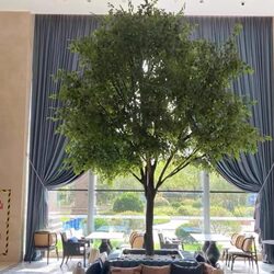 Fake Tree Large Simulated Banyan Tree Green Plant Landscaping Indoor Living Room Shopping Mall Hotel Decoration Floor Landscape Landscaping Tree