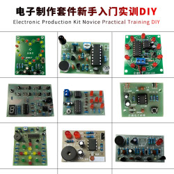Electronic DIY Production Kit for Beginners to Learn Soldering and Practice Circuit Board Assembly and Teaching of Circuit Components