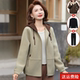 
Mom's autumn coat, middle-aged and elderly women's hooded jacket top, spring and autumn windbreaker two-piece set 2025 new style