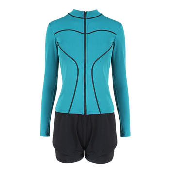 
Hot spring slimming belly-covering long-sleeved sports boxer