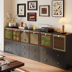 Meishida Bookshelf Floor-Standing Storage Rack Steel Kalek Grid Cabinet Children's Bookcase Living Room Behind-The-Door Storage Cabinet