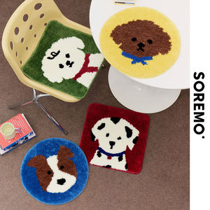 
SOREMO original puppy cushion cute tufted chair cushion medieval ins decorative non-slip office sofa car