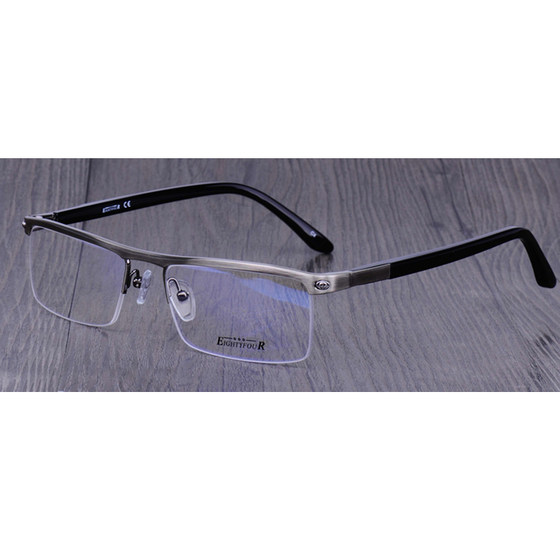 
Edward's new eyebrow line half frame men's style can be matched with myopia glasses frame gentleman spring leg business glasses frame