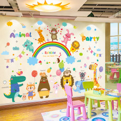Kindergarten Environmental Creation Class Classroom Layout Theme Wall Decoration Wall Stickers Cartoon Children's Room Wall Stickers
