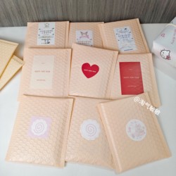 Thickened Girly Pink Bubble Bag, Card Box, Envelope, Foam Packaging Bag, Small Card, Mobile Phone Case, Shockproof and Waterproof