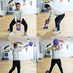 Women's Fitness Home-Use Soft Kettlebell for Squats 8kg 10kg - Not Afraid of Falling, Men's Kettlebell, Small Exercise Equipment