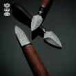 Rongshantang Minghong trà dao thép Damascus trà trắng kim trà đen nón handmade Pu'er trà dao bộ trà phụ kiện 