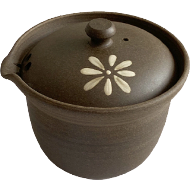 同合日本进口常滑烧丰作花茶壶套装日式复古手工粗陶茶杯品茗杯子 