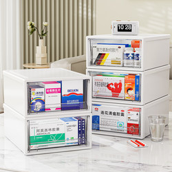 Transparent Medicine Box, Drawer-Type Household Medicine Storage Box, Large-Capacity Multi-Layer Medicine Storage Cabinet