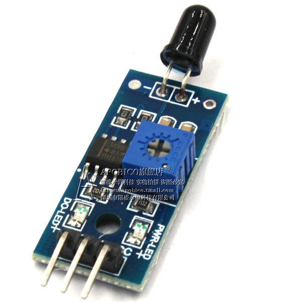 3-Pin Flame Sensor Module For Fire Detection Infrared Receiving Module ...