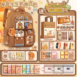 Kapibala children's schoolbag girls primary school first grade 2025 new backpack burden reducing spine protection ultra-light