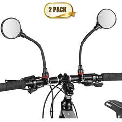 Bicycle rear view mirror electric bike mountain bike long pole