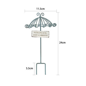 
Fall in love with the garden balcony flowerpot home decoration ornaments flower arrangement hollow umbrella iron flower arrangement 88